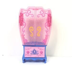 polly pocket disney princess cinderella replacement wardrobe pink and blue 4.5”